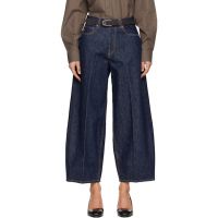 6397 Blue Cropped Roomy Jeans 261446F069007