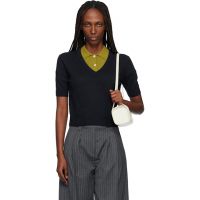 Arch4 Navy Alistair V-Neck Sweater 261449F100001