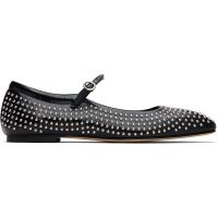Aeyde Black Uma Mini Stud Mary-Jane Flats 261454F118005