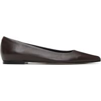 Aeyde Brown Cassy Pointed-Toe Ballerina Flats 261454F118036