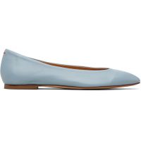 Aeyde Blue Ellie Almond-Toe Flats 261454F118047