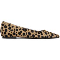 Aeyde Beige & Black Cassy Pointed-Toe Ballerina Flats 261454F118050