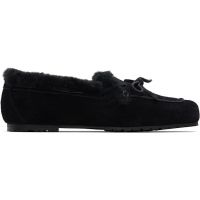 Aeyde Black Jasper Shearling Loafers 261454F121003