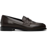 Aeyde Brown Oscar Leather Loafers 261454F121008