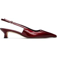Aeyde Burgundy Catrina Patent Leather Heels 261454F122003