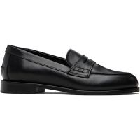 Aeyde Black Oscar Leather Loafers 261454F122018