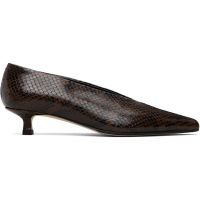 Aeyde Brown Clara Pointed-Toe Heels 261454F122027
