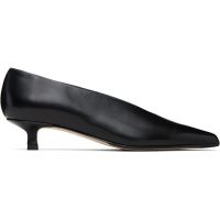Aeyde Black Clara Pointed-Toe Heels 261454F122033