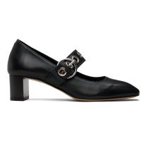 Aeyde Black Lina Eyelet Heels 261454F122044