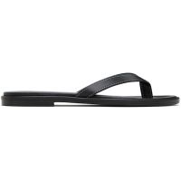 Aeyde Black Melody Leather Thong Sandals 261454F124012