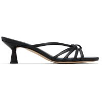 Aeyde Black Abby Leather Heeled Sandals 261454F125019