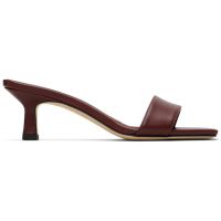 Aeyde Burgundy Gilly Heeled Sandals 261454F125023