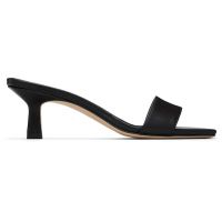 Aeyde Black Gilly Leather Heeled Sandals 261454F125024
