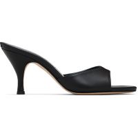 Aeyde Black Samia Stiletto Mule Heeled Sandals 261454F125039
