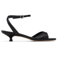 Aeyde Black Zelia Kitten-Heel Sandals 261454F125041