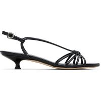Aeyde Black Amara Patent Leather Heeled Sandals 261454F125044