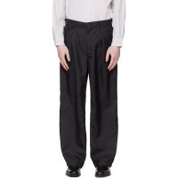 Nanamica Black Polyester Twill Club Trousers 261467M191009