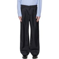 Nanamica Navy Polyester Twill Club Trousers 261467M191010