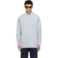 Nanamica Gray Button Down Wind Shirt 261467M192005