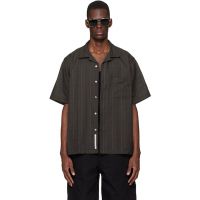 Nanamica Gray Open Collar Panama S/S Shirt 261467M192009