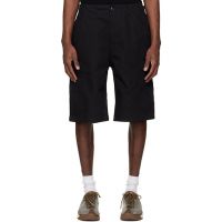 Nanamica Black Ripstop Cargo Shorts 261467M193000