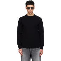 Nanamica Black Crew Neck Thermal Sweatshirt 261467M213006
