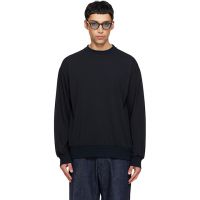 Nanamica Black Polyester Jersey L/S T-shirt 261467M213008
