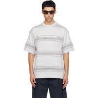 Nanamica Gray Stripe T-shirt 261467M213010