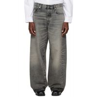 Sunflower Gray Super Wide Twist Jeans 261468M186025