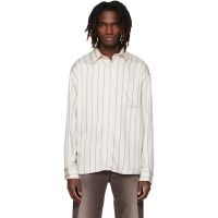 Sunflower Beige & Blue New Base Fluid Shirt 261468M192015