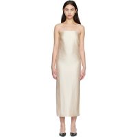 Loulou de Saison Beige GIULIA Bustier Midi Dress 261473F054003