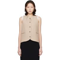 Loulou de Saison Beige Paco Tailored Waistcoat 261473F068000