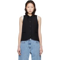 Loulou de Saison Black Paco Tailored Waistcoat 261473F068001