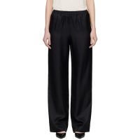 Loulou de Saison Black Alera LDS Silk Twill Trousers 261473F087003