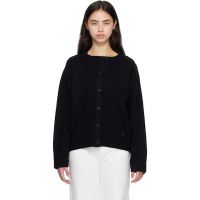 Loulou de Saison Black AIDAR LDS Wool Cashmere Cardigan 261473F095005