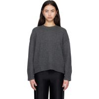 Loulou de Saison Gray PIA Oversized Cashmere Sweater 261473F096003