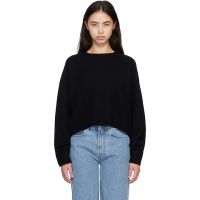 Loulou de Saison Black BRUZZI LDS Cropped Sweater 261473F096005