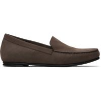 Loulou de Saison Brown PESARO Soft Suede Loafers 261473F121000