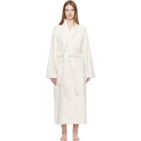 Tekla Off White Terry Classic Bathrobe 261482F077019
