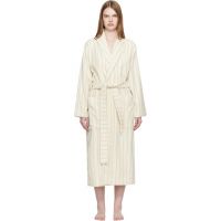 Tekla Off White Terry Classic Bathrobe 261482F077021