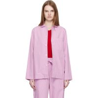 Tekla Pink Long-Sleeved Pyjama Shirt 261482F079020