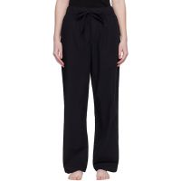 Tekla Black Poplin Pyjama Pants 261482F079023