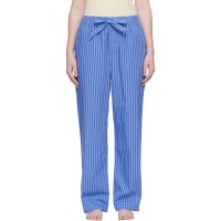 Tekla Blue Poplin Pyjama Pants 261482F079029