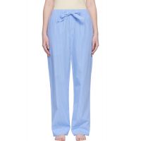 Tekla Blue Poplin Pyjama Pants 261482F079032