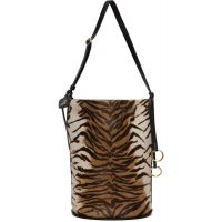 ALAIA Brown Hip Small Bucket Bag 261483F048006