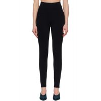 ALAIA Black Rib Belt Loop Leggings 261483F085000