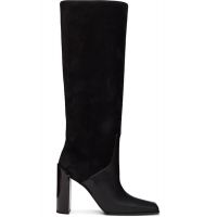 ALAIA Black Square Knee Boots 261483F115001