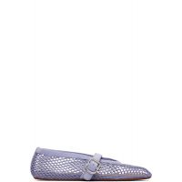 ALAIA Purple Fishnet Ballerina Flats 261483F118016