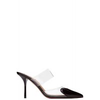 ALAIA Burgundy Le Coeur Mule Heels 261483F122008