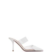 ALAIA White Le Coeur Mule Heels 261483F122014